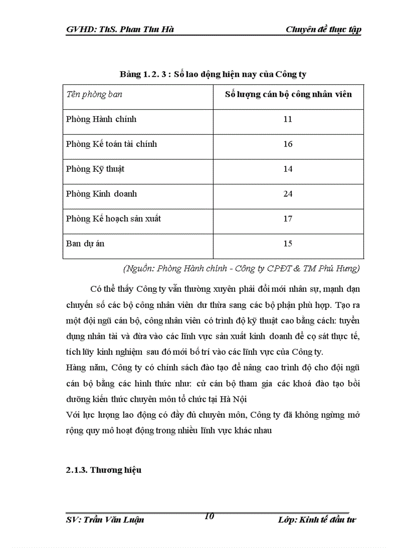 image for page Đầu tư phát triển tại Công Ty Cổ Phần Đầu Tư Và Thương Mại Phú Hưng. Thực trạng và giải pháp
