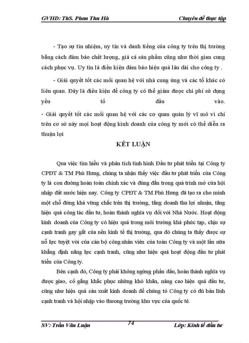 image for page Đầu tư phát triển tại Công Ty Cổ Phần Đầu Tư Và Thương Mại Phú Hưng. Thực trạng và giải pháp