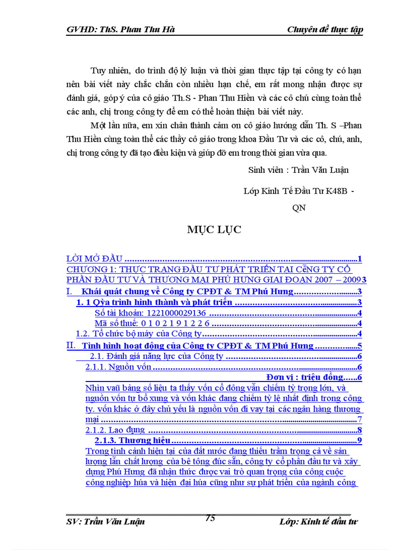image for page Đầu tư phát triển tại Công Ty Cổ Phần Đầu Tư Và Thương Mại Phú Hưng. Thực trạng và giải pháp