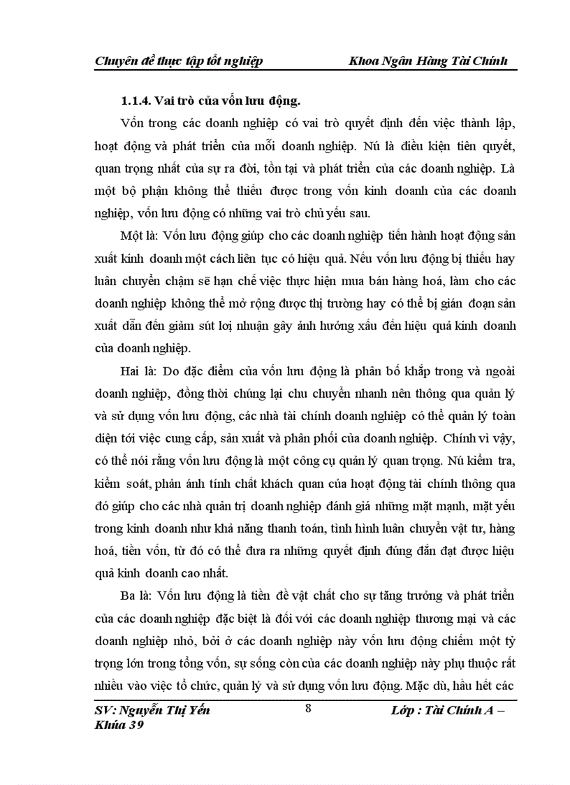 image for page Vốn lưu động và các giải pháp tài chính nâng cao hiệu quả sử dụng vốn lưu động tại Công ty Cổ Phần Tự Thành
