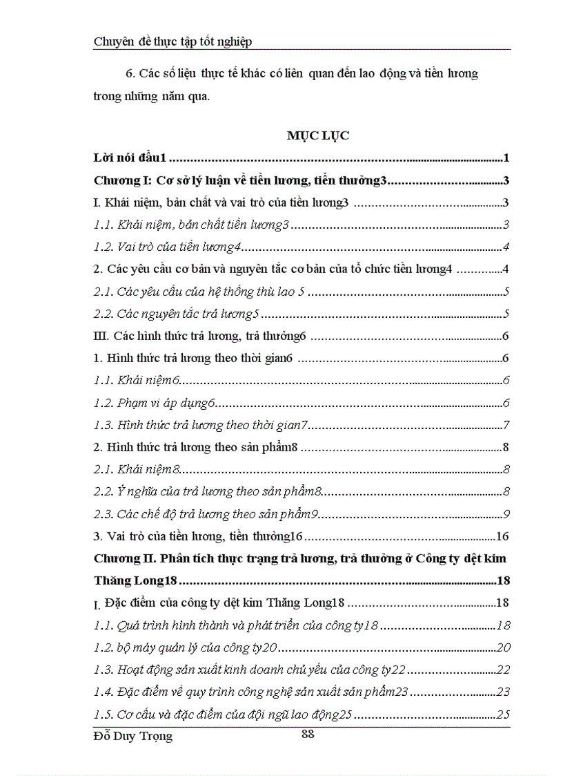 image for page Thực trạng trả lương, trả thưởng ở Công ty dệt kim Thăng Long