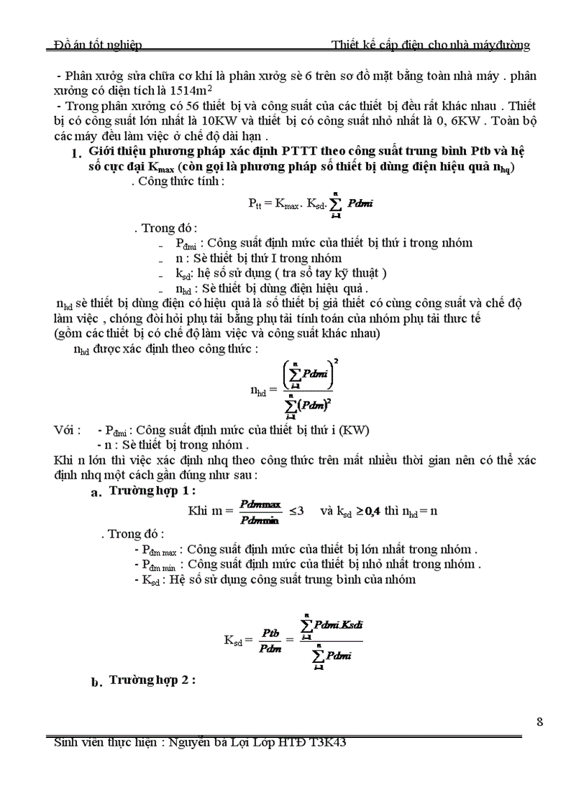 image for page Thiết kế cấp điện cho nhà máy đường
