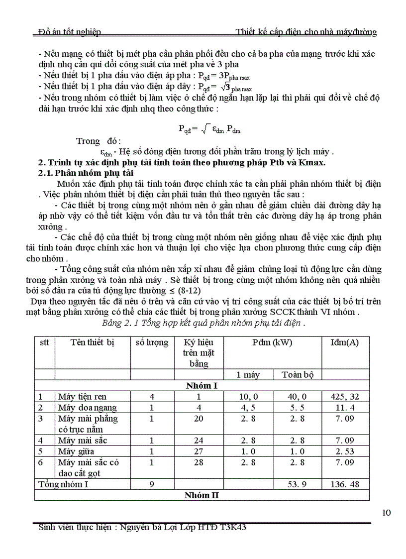 image for page Thiết kế cấp điện cho nhà máy đường