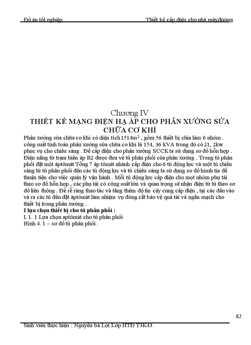 image for page Thiết kế cấp điện cho nhà máy đường