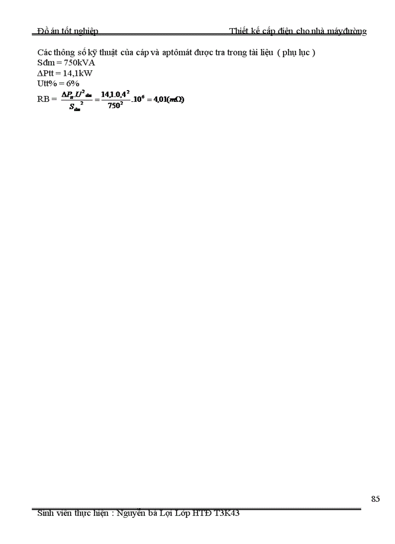 image for page Thiết kế cấp điện cho nhà máy đường