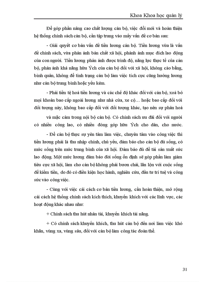 image for page Một số giải pháp và kiến nghị nhằm nâng cao chất lượng của đội ngũ cán bộ công chức ở Việt nam hiện nay