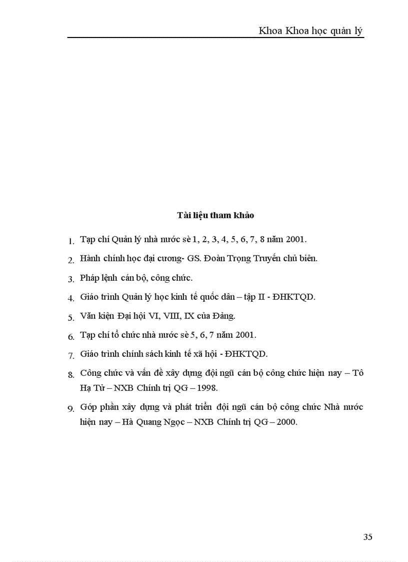 image for page Một số giải pháp và kiến nghị nhằm nâng cao chất lượng của đội ngũ cán bộ công chức ở Việt nam hiện nay