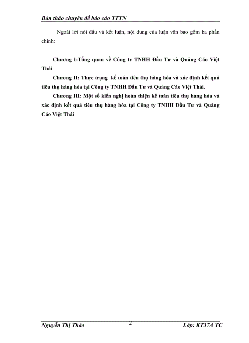 image for page Một số kiến nghị hoàn thiện kế toán tiêu thụ hàng hóa và xác định kết quả tiêu thụ hàng hóa tại Công ty TNHH Đầu Tư và Quảng Cáo Việt Thái