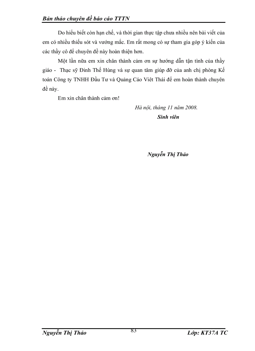 image for page Một số kiến nghị hoàn thiện kế toán tiêu thụ hàng hóa và xác định kết quả tiêu thụ hàng hóa tại Công ty TNHH Đầu Tư và Quảng Cáo Việt Thái