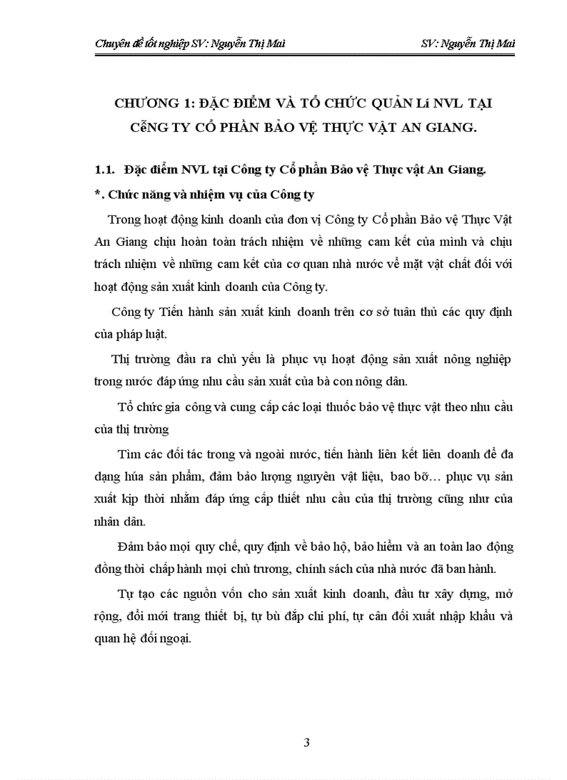 image for page Hoàn thiện công tác kế toán nguyên vật liệu ở Công ty Cổ phần Bảo vệ Thực vật An Giang