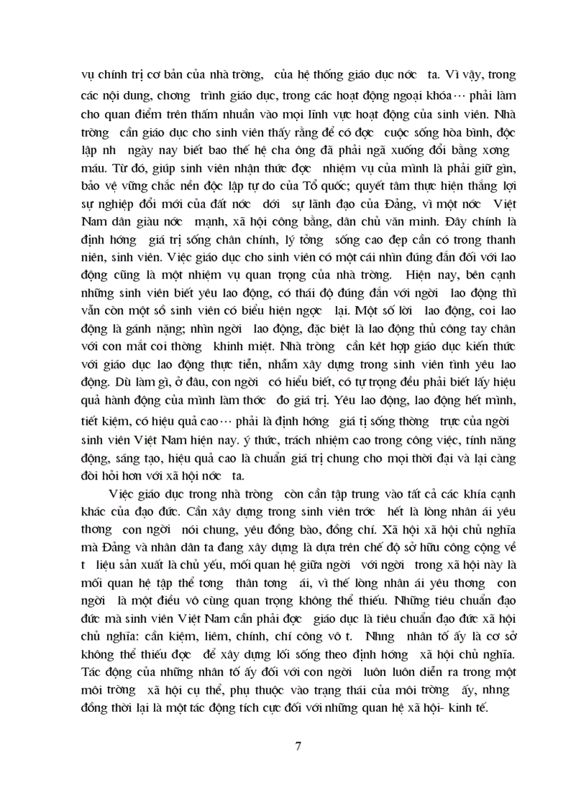 image for page Lối sống của sinh viên việt Nam ngày nay. Thực trạng và kiến nghị.