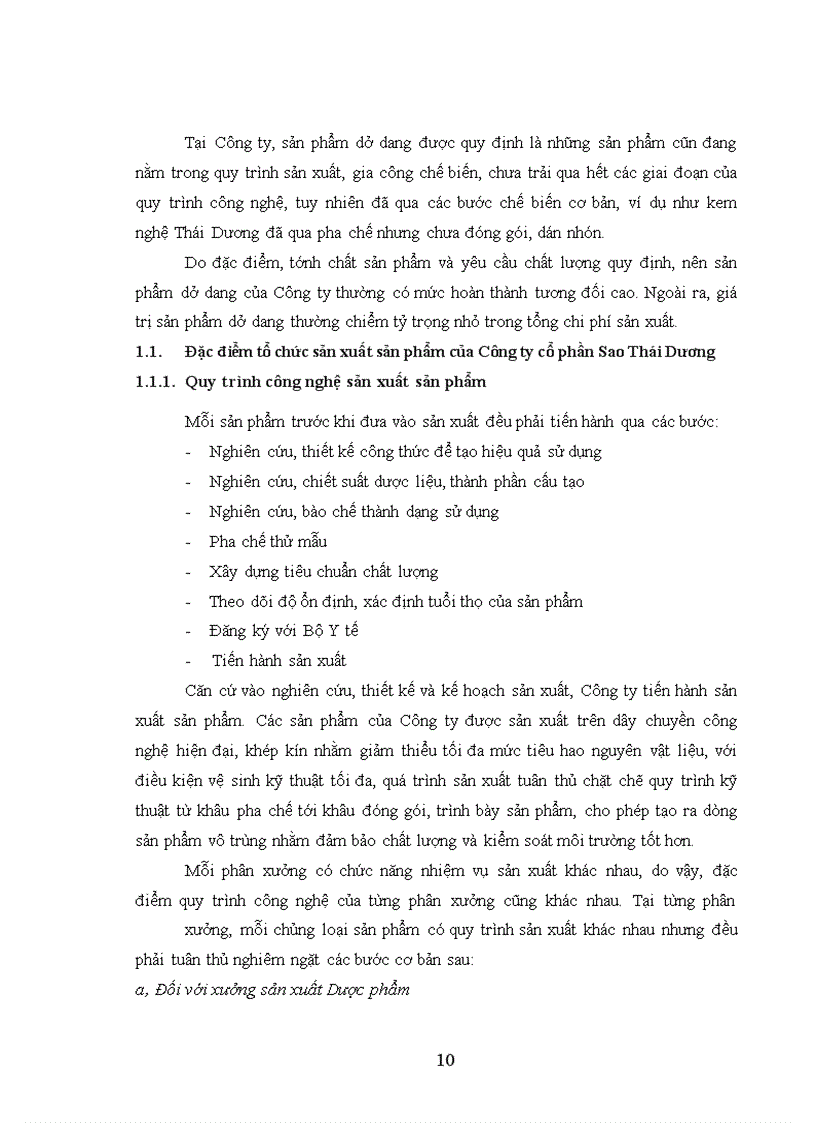 image for page Hoàn thiện kế toán chi phí sản xuất và tính giá thành sản phẩm tại Công ty cổ phần Sao Thái Dương