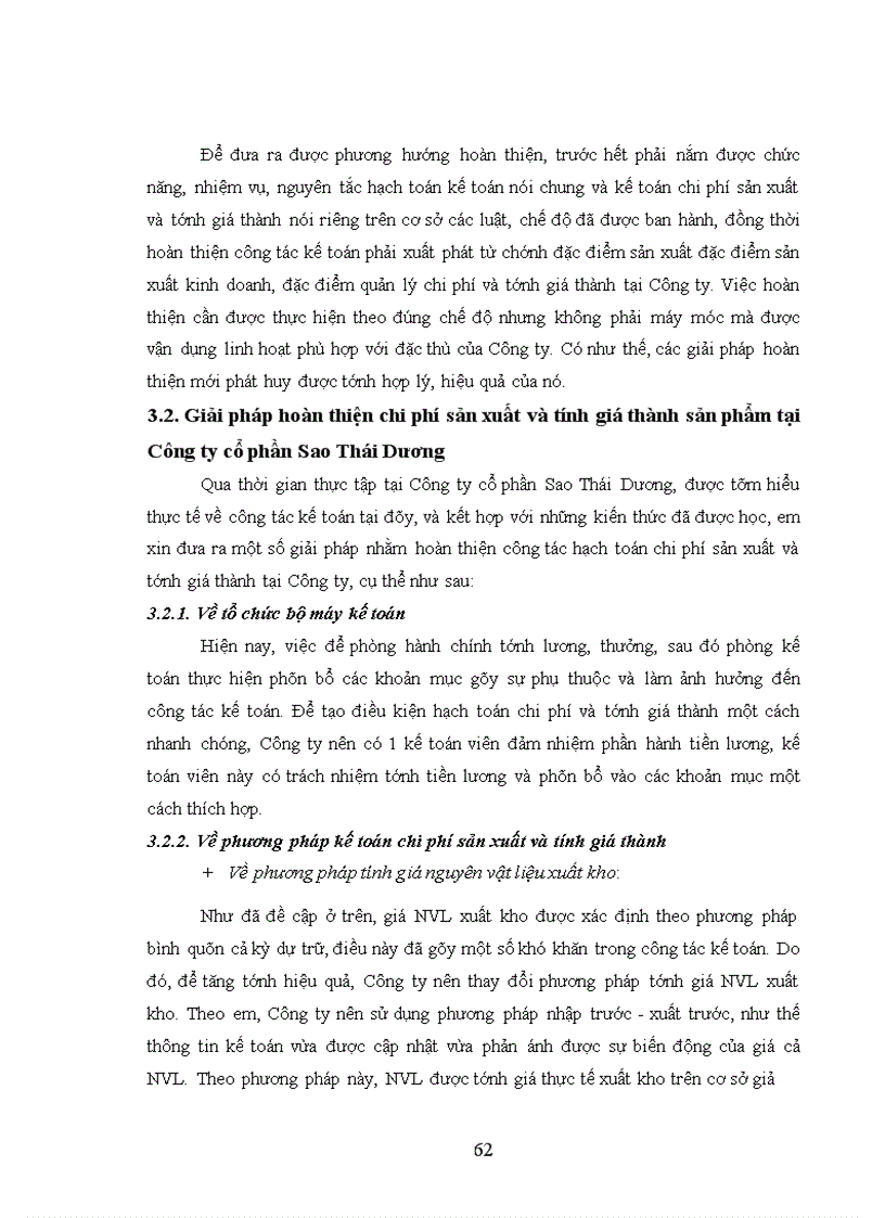 image for page Hoàn thiện kế toán chi phí sản xuất và tính giá thành sản phẩm tại Công ty cổ phần Sao Thái Dương