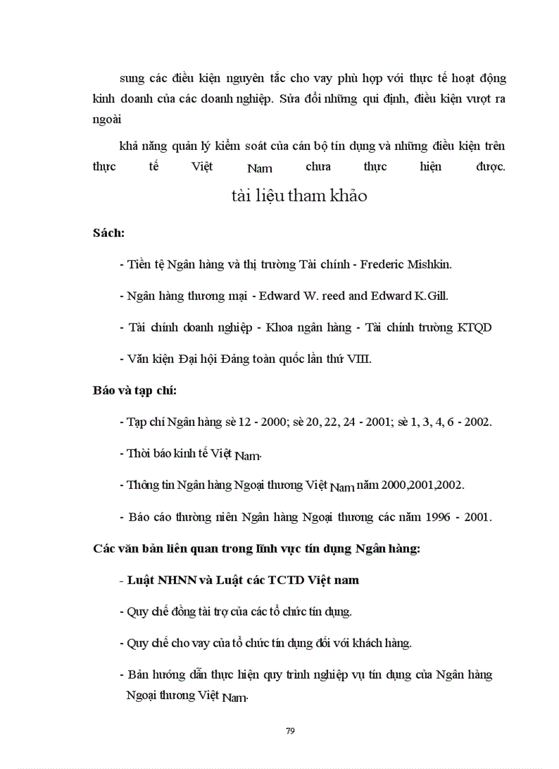 image for page Hoạt động cho vay trung, dài hạn tại Ngân hàng Ngoại thương Việt Nam giai đoạn 1996-2002.