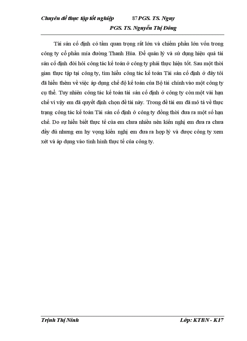 image for page Hoàn thiện công tác kế toán tài sản cố định tại công ty cổ phần mía đường Thanh Hóa