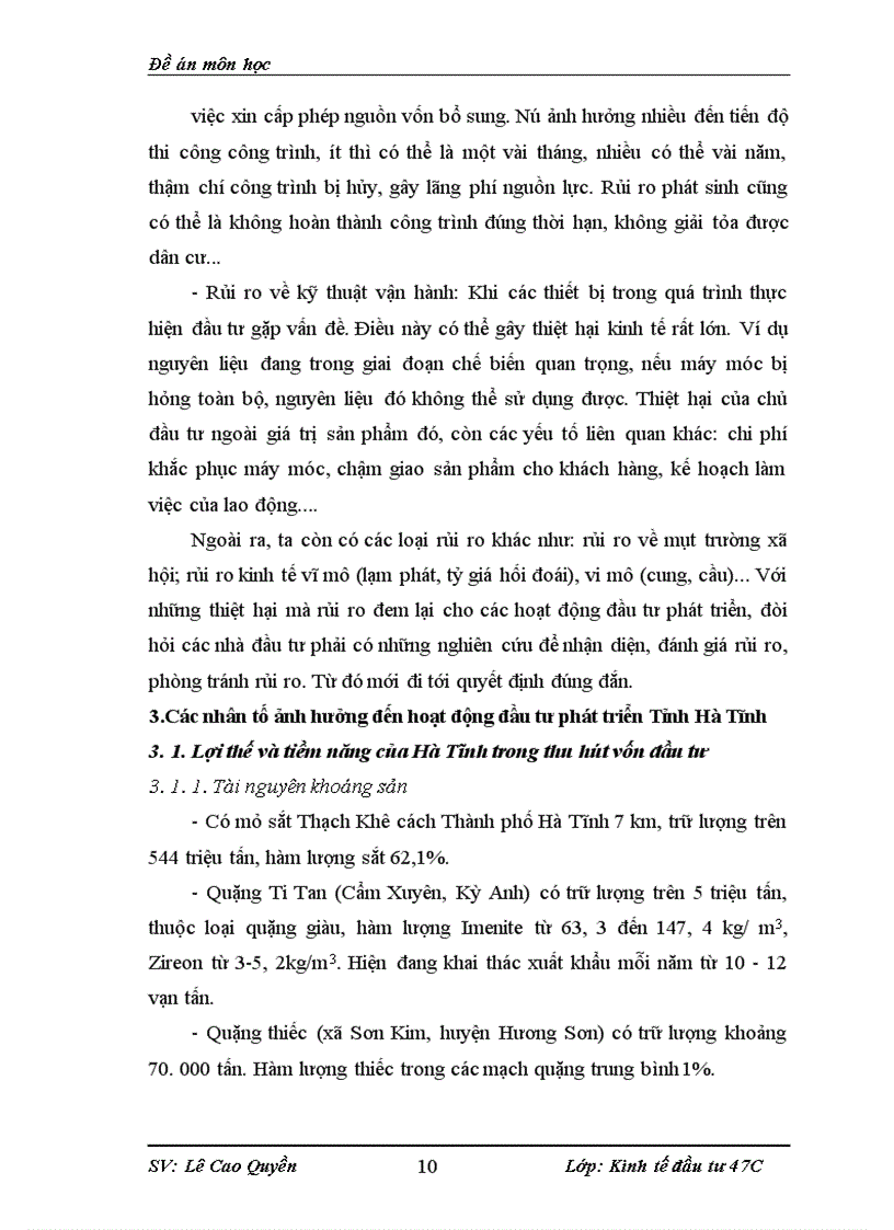 image for page Thực trạng và giải pháp nhằm nâng cao hiệu quả đầu tư phát triển trên địa bàn Tỉnh Hà Tĩnh