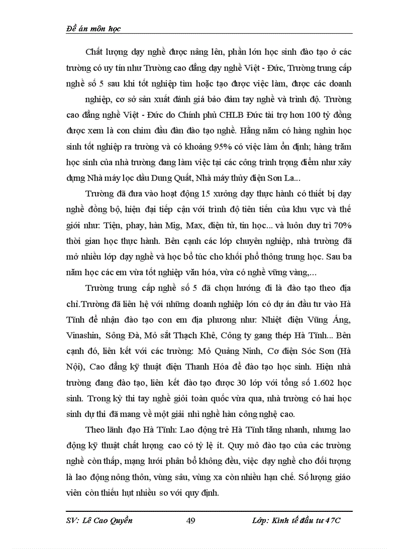 image for page Thực trạng và giải pháp nhằm nâng cao hiệu quả đầu tư phát triển trên địa bàn Tỉnh Hà Tĩnh