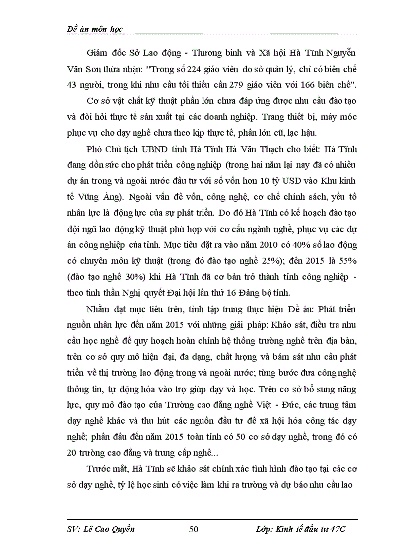 image for page Thực trạng và giải pháp nhằm nâng cao hiệu quả đầu tư phát triển trên địa bàn Tỉnh Hà Tĩnh