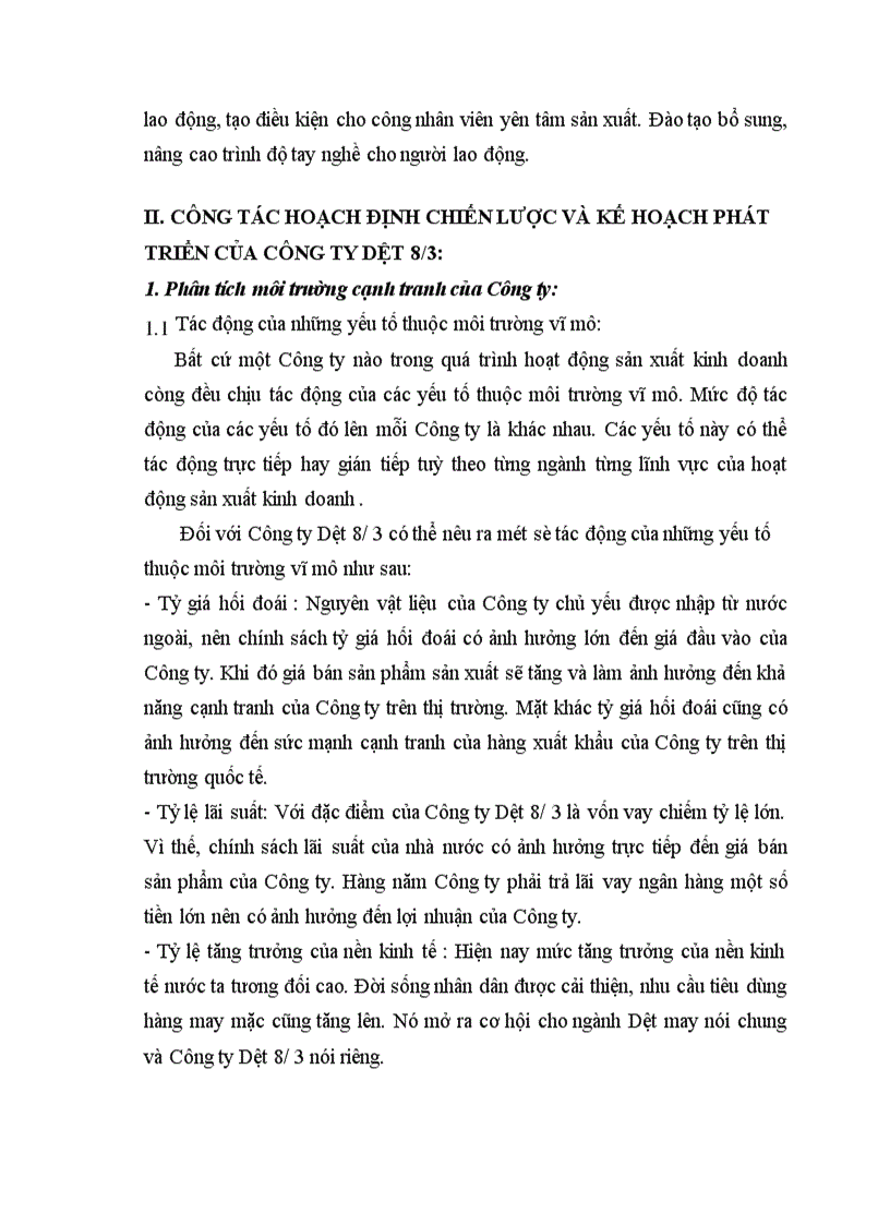 image for page Báo cáo thực tập tại công ty dệt 8/3