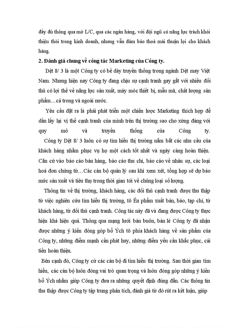 image for page Báo cáo thực tập tại công ty dệt 8/3