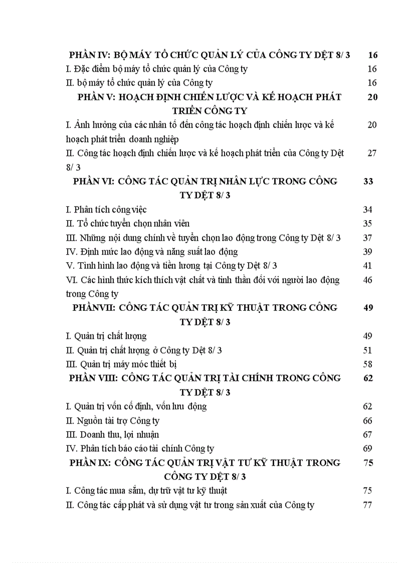 image for page Báo cáo thực tập tại công ty dệt 8/3