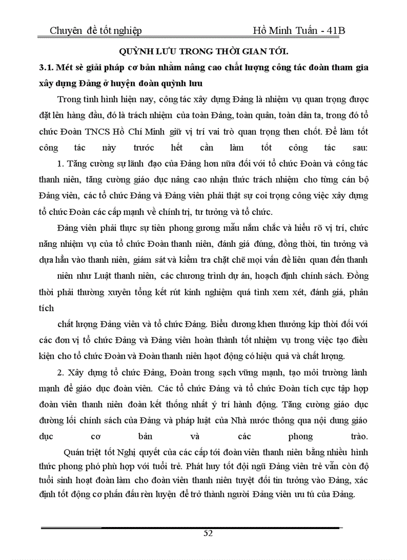 image for page Đoàn TNCS Hồ Chí Minh huyện Quỳnh Lưu - tỉnh Nghệ An với công tác tham gia xây dựng Đảng