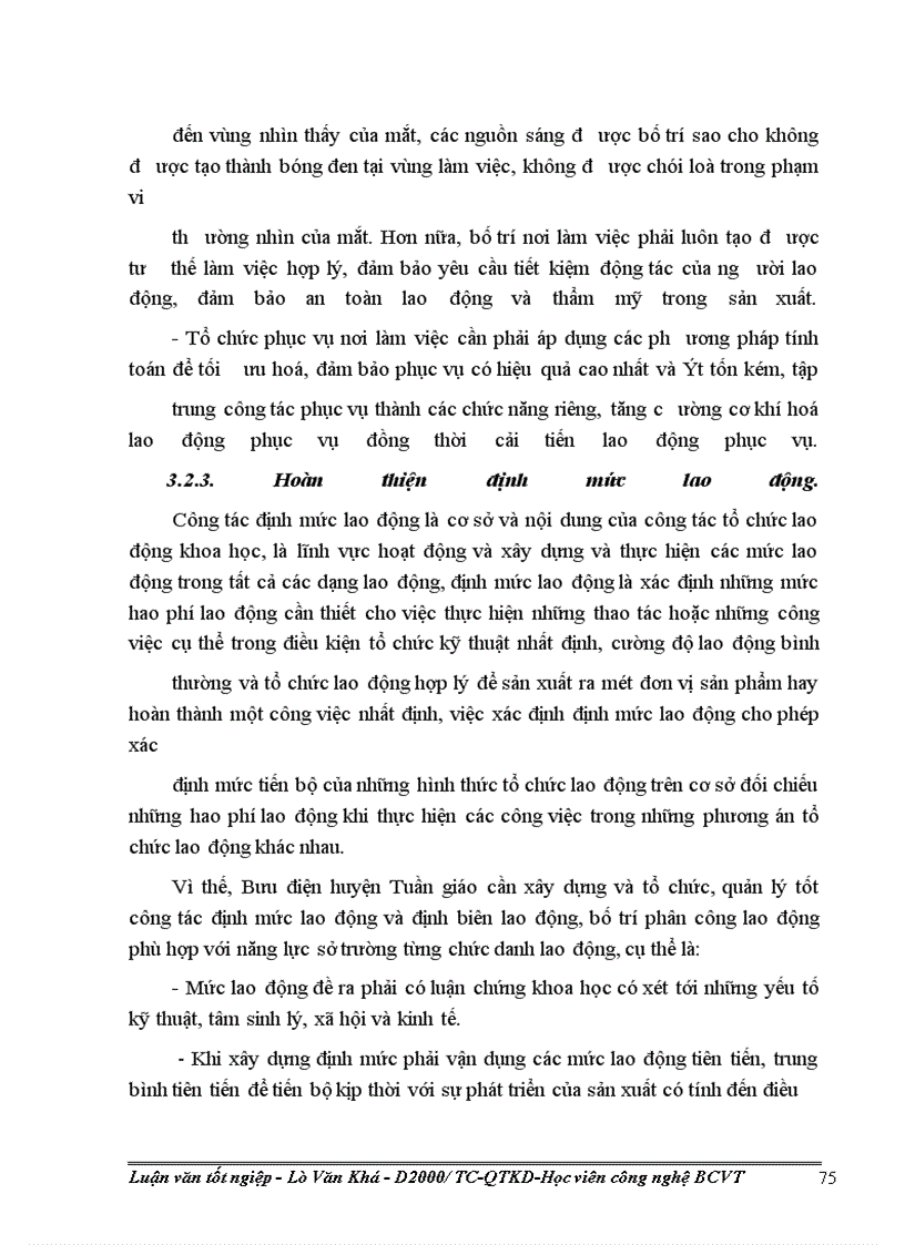image for page Các biện pháp hoàn thiện công tác tổ chức lao động tại Bưu điện huyện Tuần Giáo