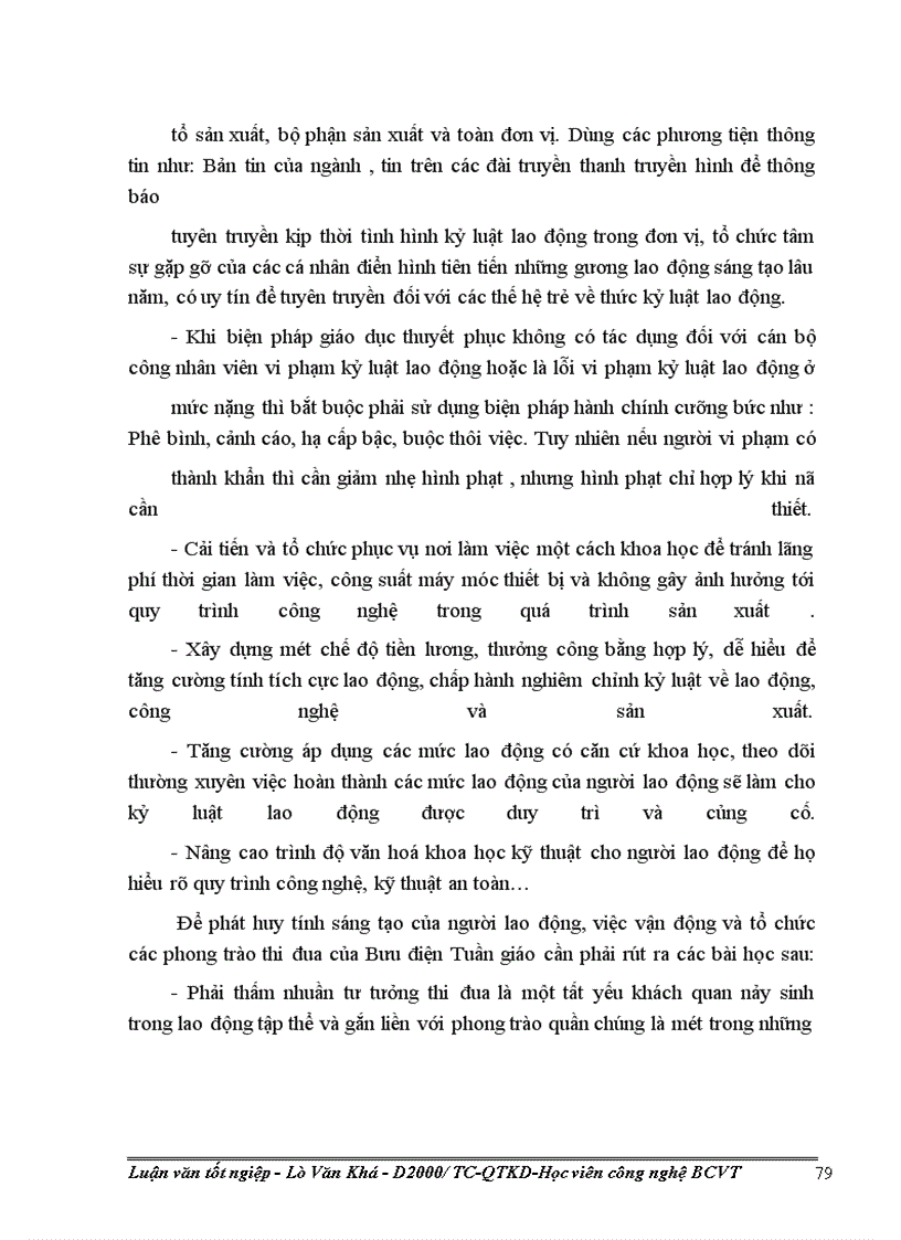 image for page Các biện pháp hoàn thiện công tác tổ chức lao động tại Bưu điện huyện Tuần Giáo