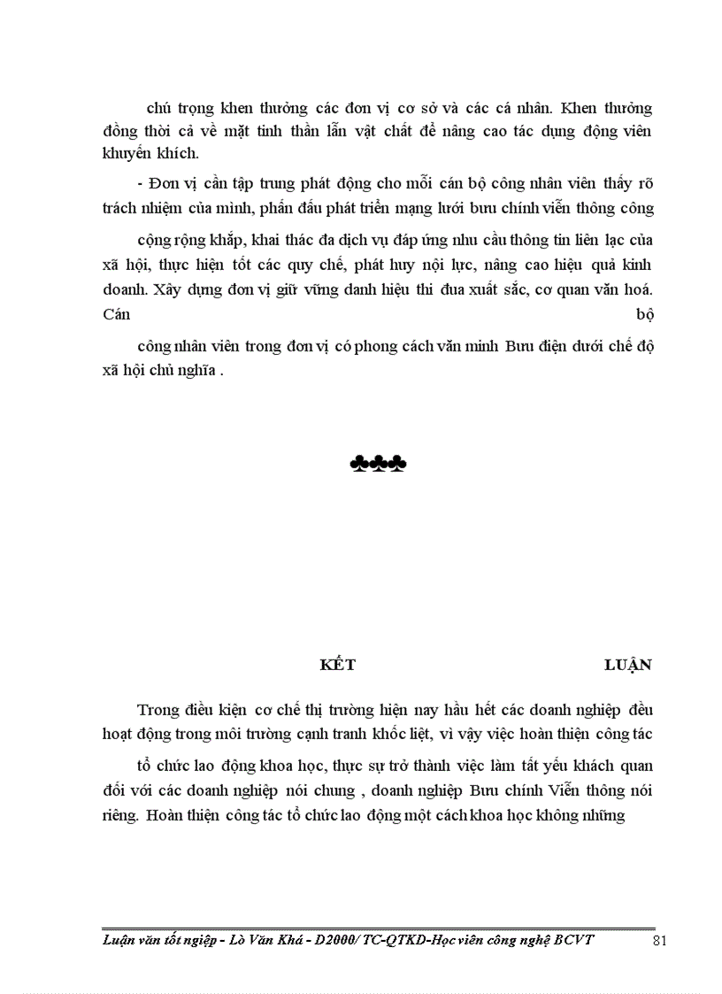 image for page Các biện pháp hoàn thiện công tác tổ chức lao động tại Bưu điện huyện Tuần Giáo