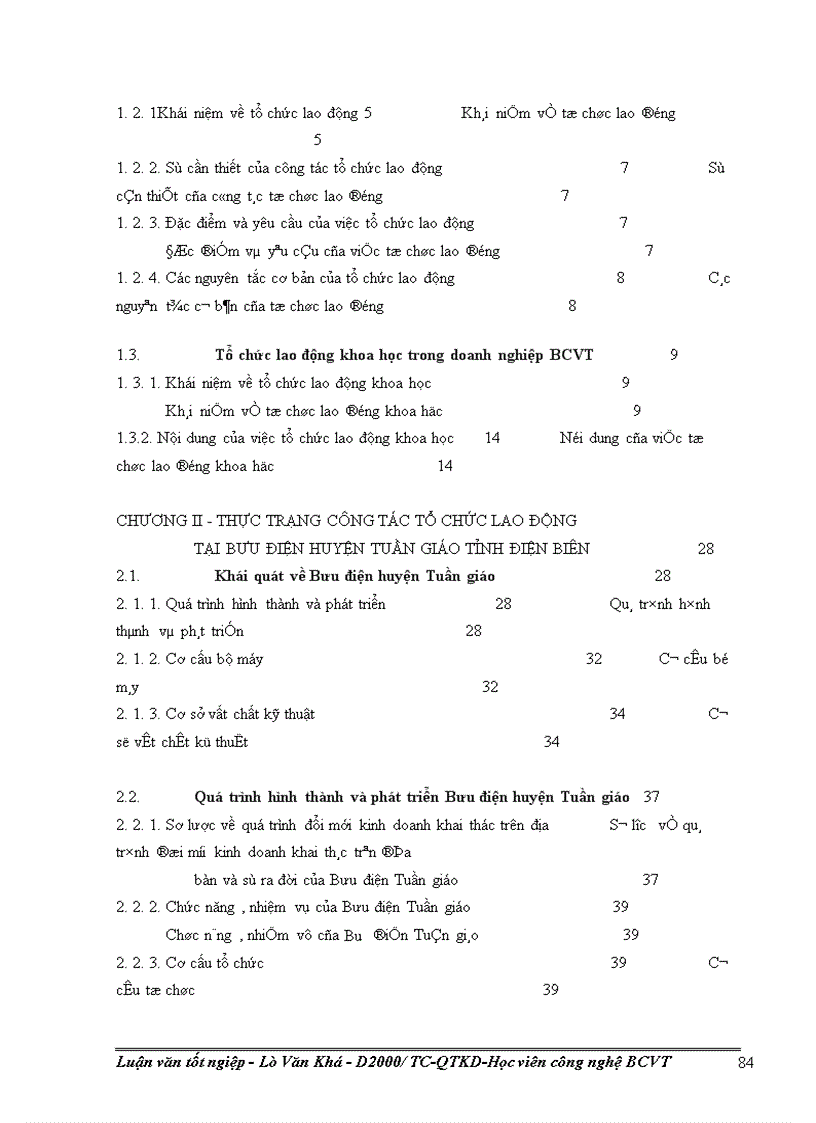 image for page Các biện pháp hoàn thiện công tác tổ chức lao động tại Bưu điện huyện Tuần Giáo