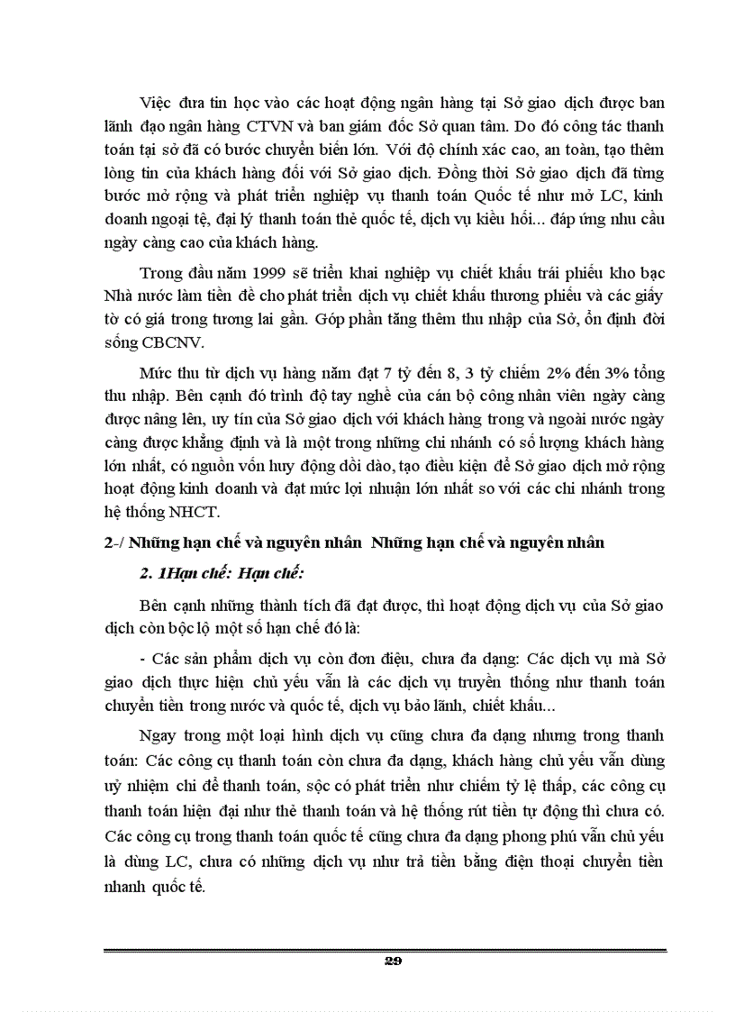 image for page Một số vấn đề về hoạt động dịch vụ ngân hàng tại sở giao dịch NHCT Việt Nam