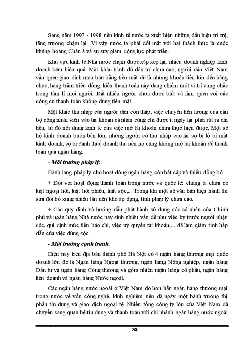 image for page Một số vấn đề về hoạt động dịch vụ ngân hàng tại sở giao dịch NHCT Việt Nam