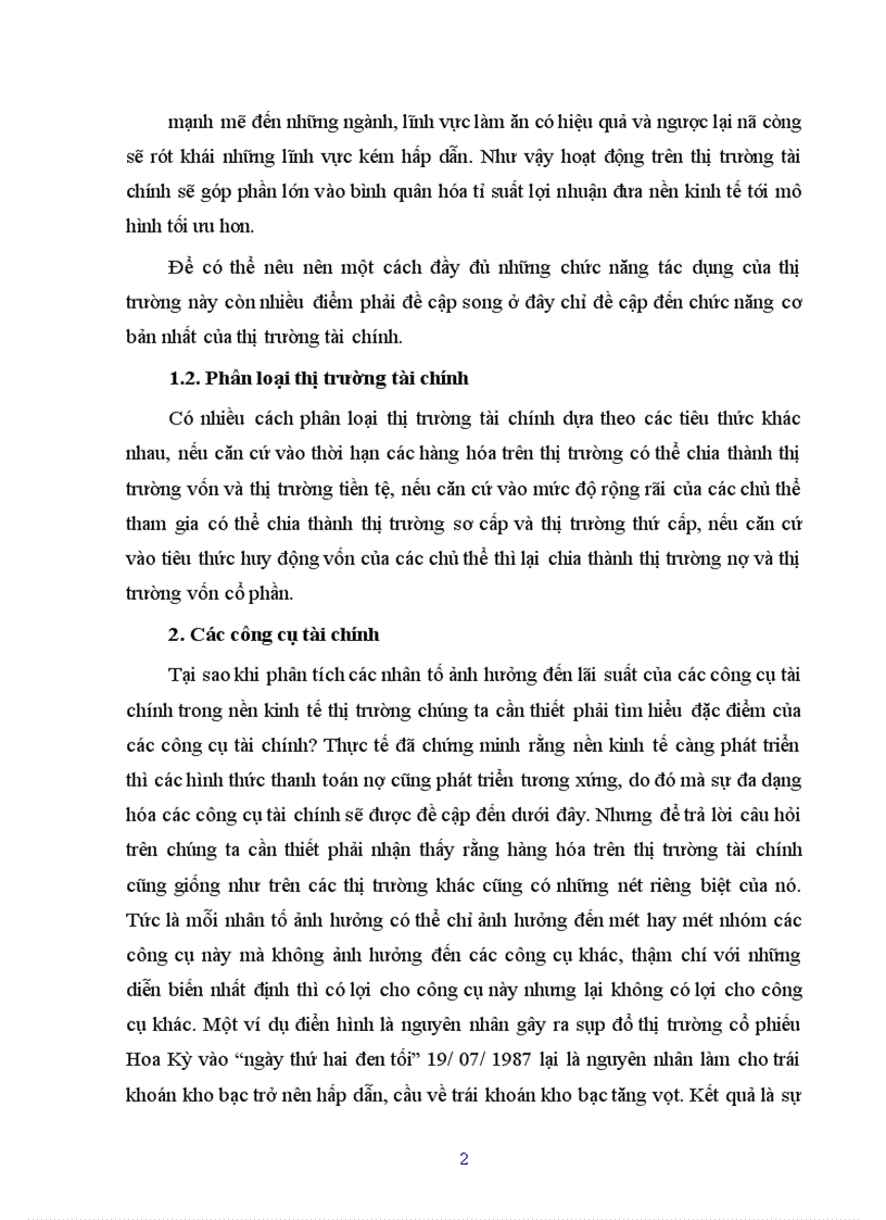 image for page Tìm hiểu về thị trường tài chính và các công cụ của thị trường tài chính và nội dung chính