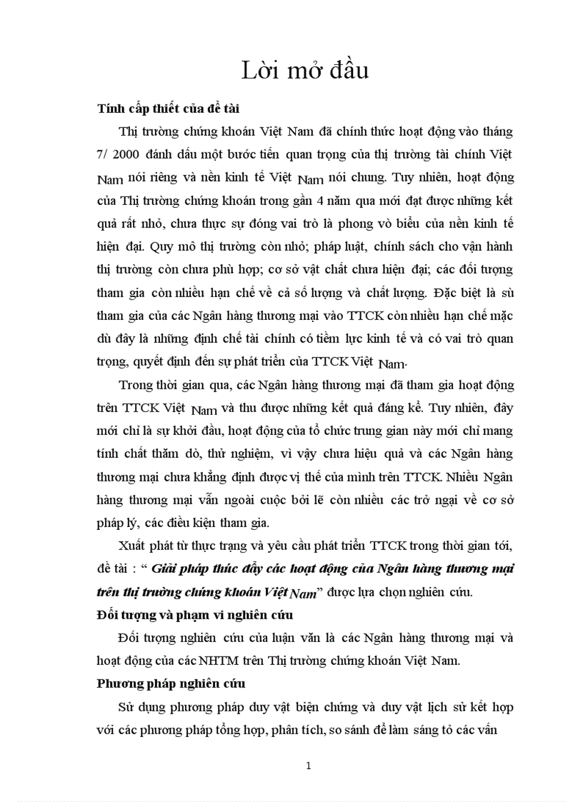 image for page Giải pháp thúc đẩy các hoạt động của Ngân hàng thương mại trên thị trường chứng khoán Việt Nam