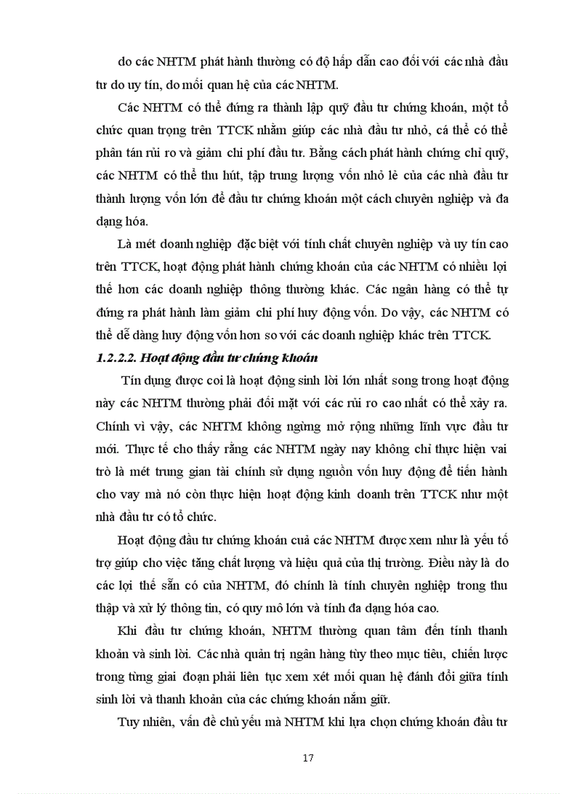 image for page Giải pháp thúc đẩy các hoạt động của Ngân hàng thương mại trên thị trường chứng khoán Việt Nam