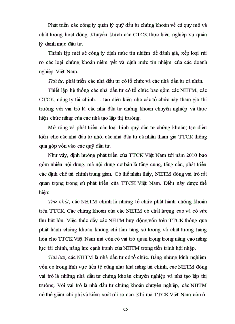image for page Giải pháp thúc đẩy các hoạt động của Ngân hàng thương mại trên thị trường chứng khoán Việt Nam