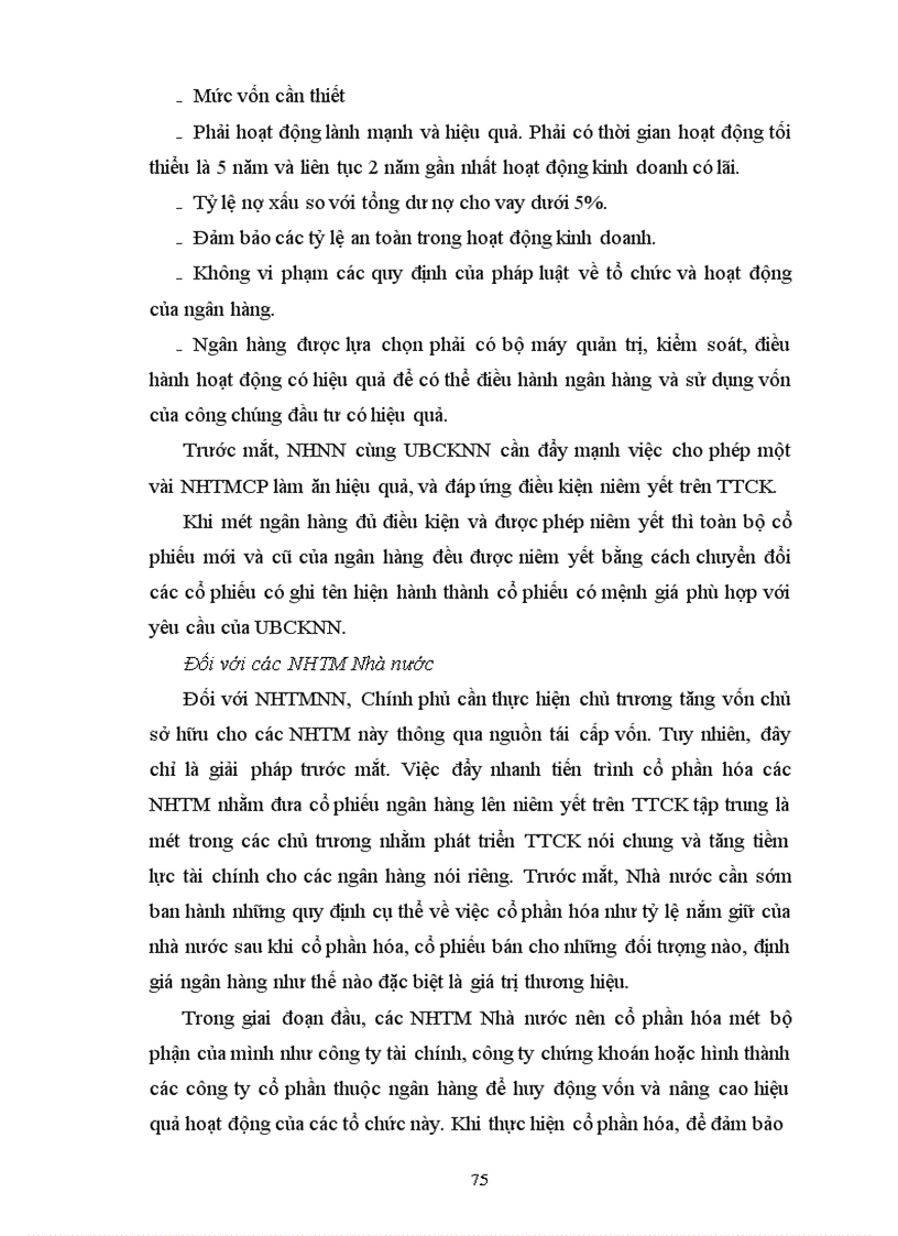 image for page Giải pháp thúc đẩy các hoạt động của Ngân hàng thương mại trên thị trường chứng khoán Việt Nam