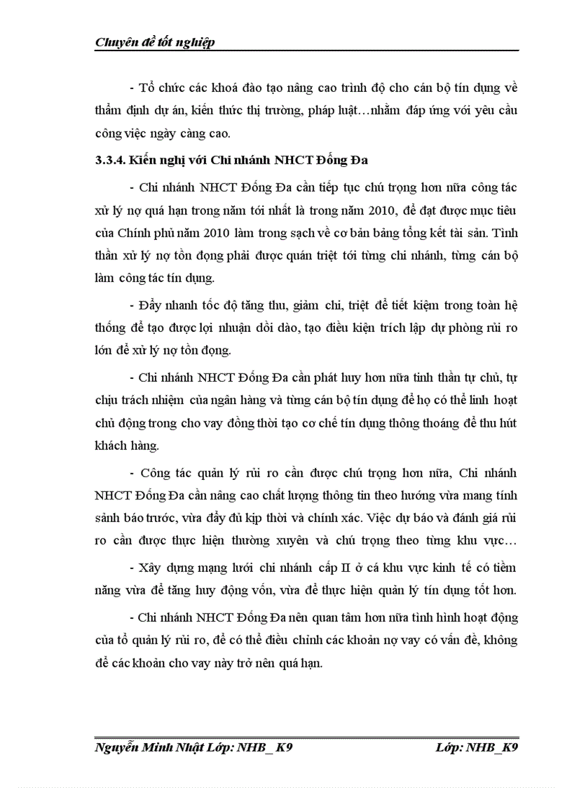 image for page Một số biện pháp nhằm hạn chế rủi ro tín dụng tại chi nhánh Ngân hàng Công thương Đống Đa