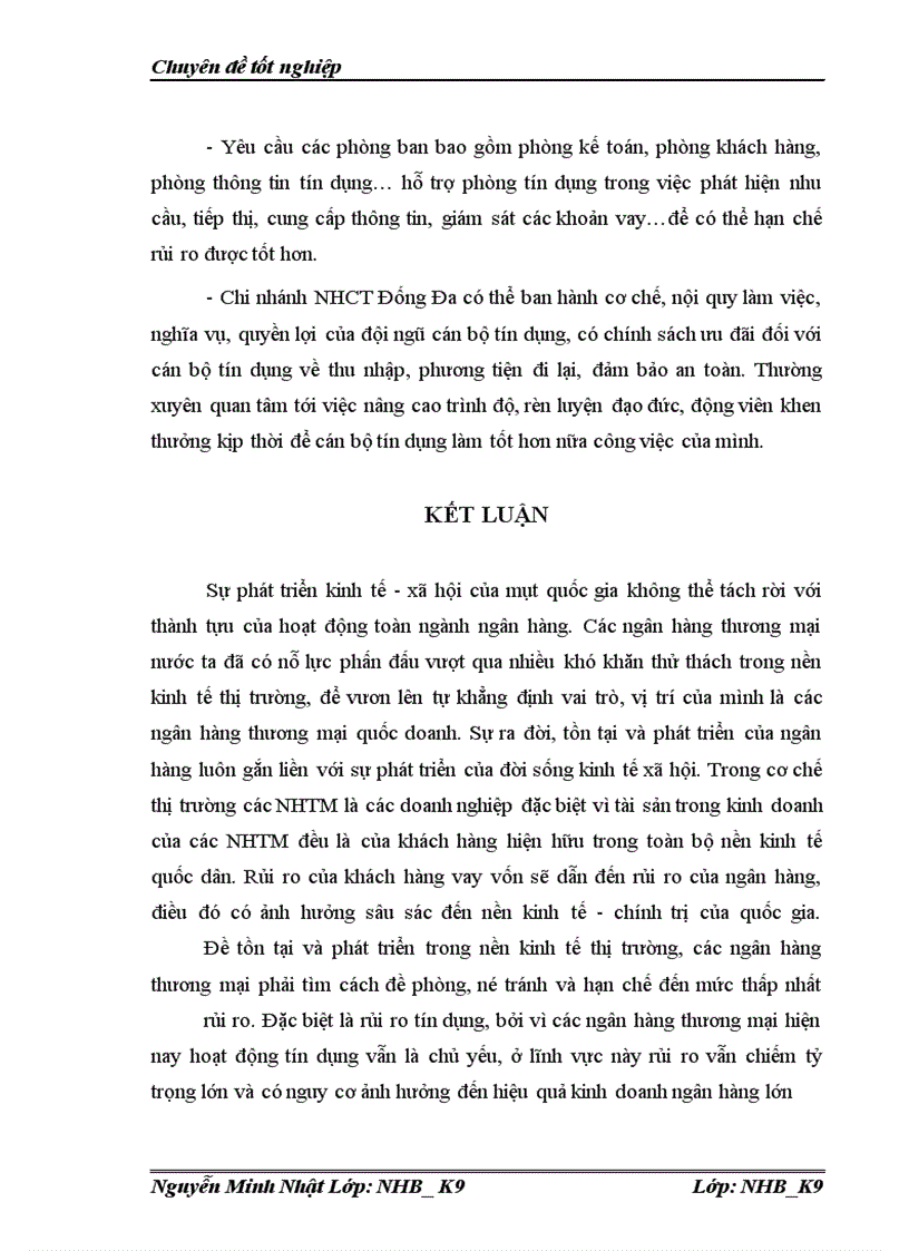 image for page Một số biện pháp nhằm hạn chế rủi ro tín dụng tại chi nhánh Ngân hàng Công thương Đống Đa