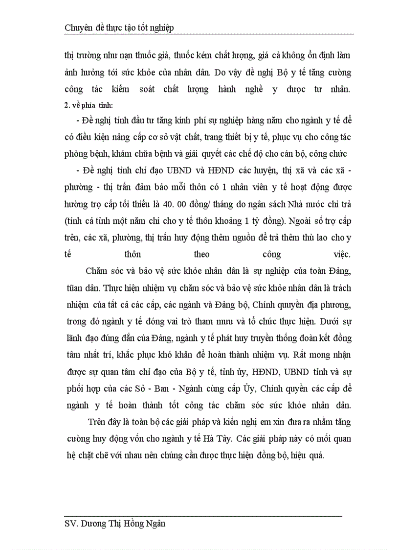 image for page Giải pháp huy động vốn đầu tư cho ngành y tế tỉnh Hà Tõy từ nay đến năm 2010