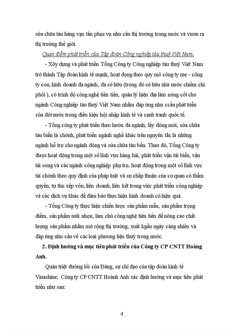 image for page Báo cáo thực tập tại Công ty CP công nghiệp tàu thuỷ Hoàng Anh