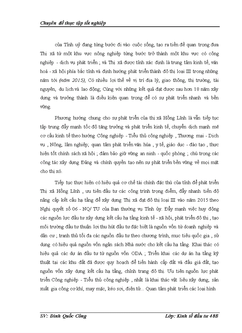 image for page Tình hình đầu tư phát triển từ nguồn vốn ngân sách nhà nước trên địa bàn Thị xã Hồng Lĩnh thời kì 2005-2015. Thực trạng và giải pháp