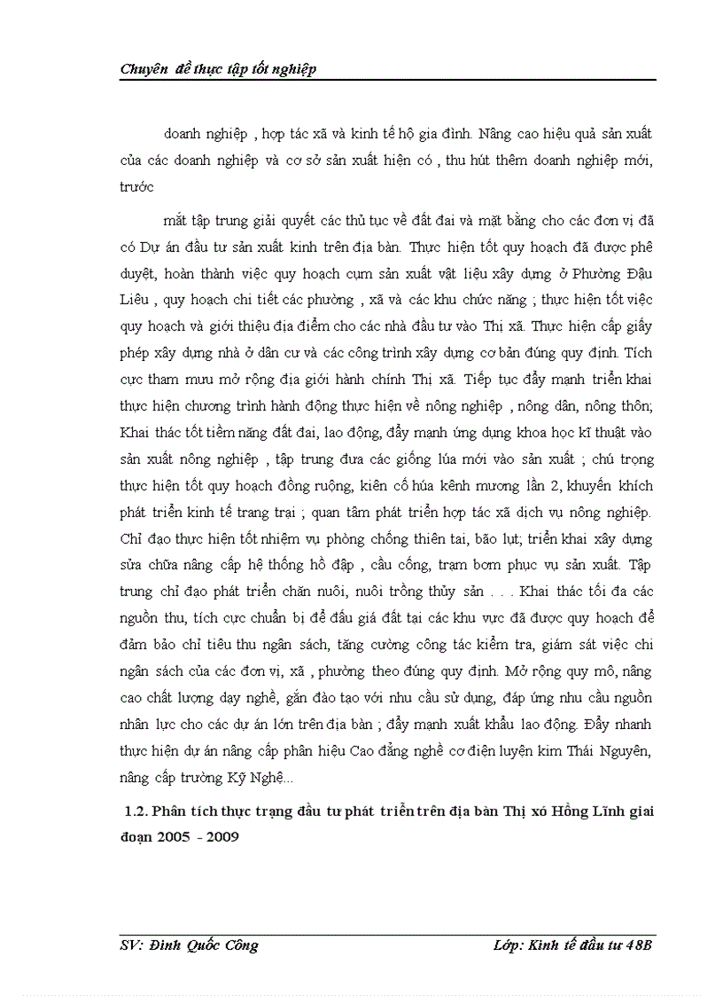 image for page Tình hình đầu tư phát triển từ nguồn vốn ngân sách nhà nước trên địa bàn Thị xã Hồng Lĩnh thời kì 2005-2015. Thực trạng và giải pháp