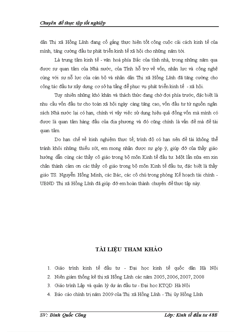 image for page Tình hình đầu tư phát triển từ nguồn vốn ngân sách nhà nước trên địa bàn Thị xã Hồng Lĩnh thời kì 2005-2015. Thực trạng và giải pháp