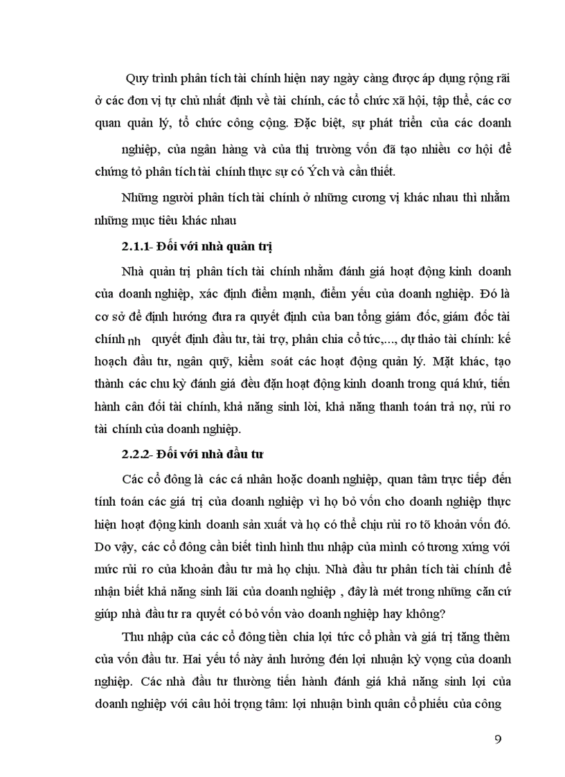 image for page Ứng dụng phương pháp tỷ số và so sánh vào phân tích tài chính tại công ty may Đức Giang