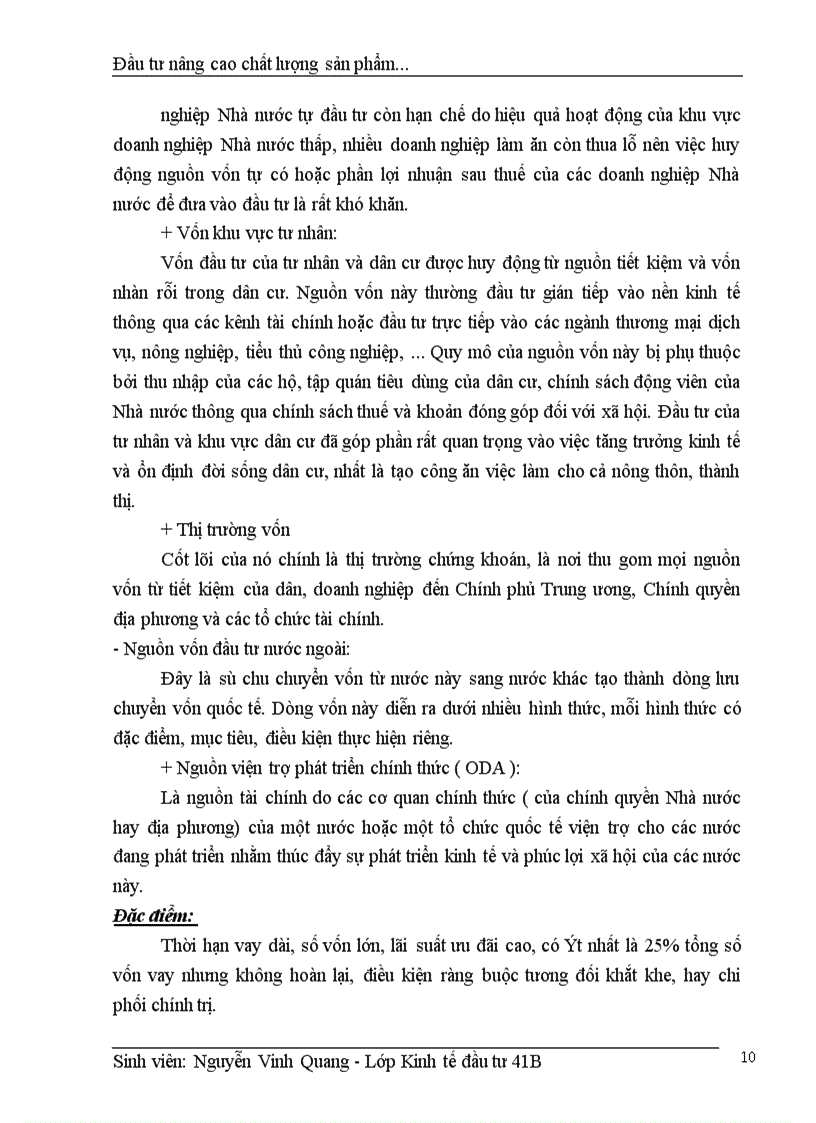 image for page Thực trạng đầu tư nâng cao chất lượng sản phẩm của Công Ty nhựa