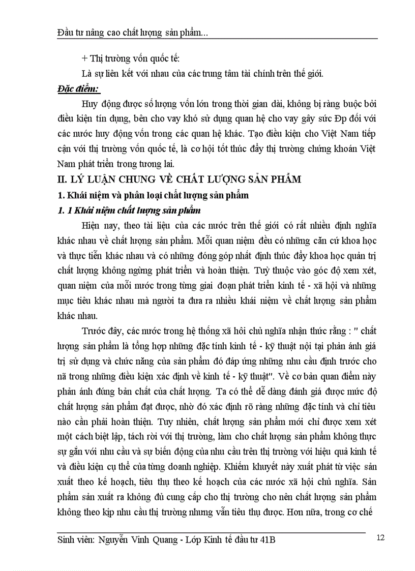 image for page Thực trạng đầu tư nâng cao chất lượng sản phẩm của Công Ty nhựa