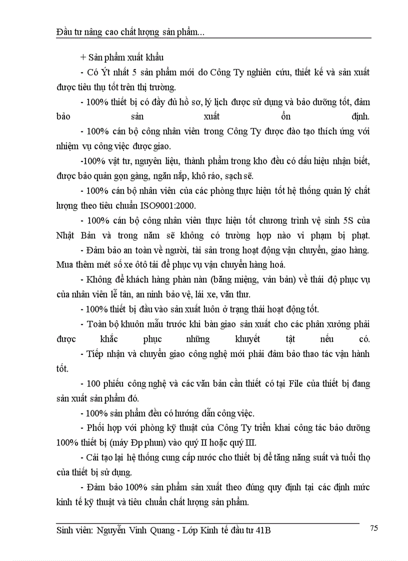 image for page Thực trạng đầu tư nâng cao chất lượng sản phẩm của Công Ty nhựa