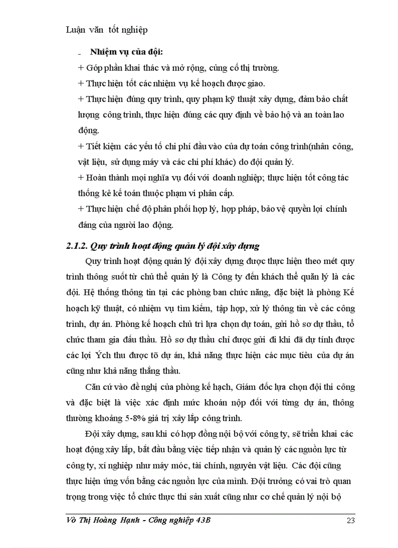 image for page Tăng cường quản lý đội xây dựng ở Công ty xây dựng 319 – Bộ Quốc Phòng