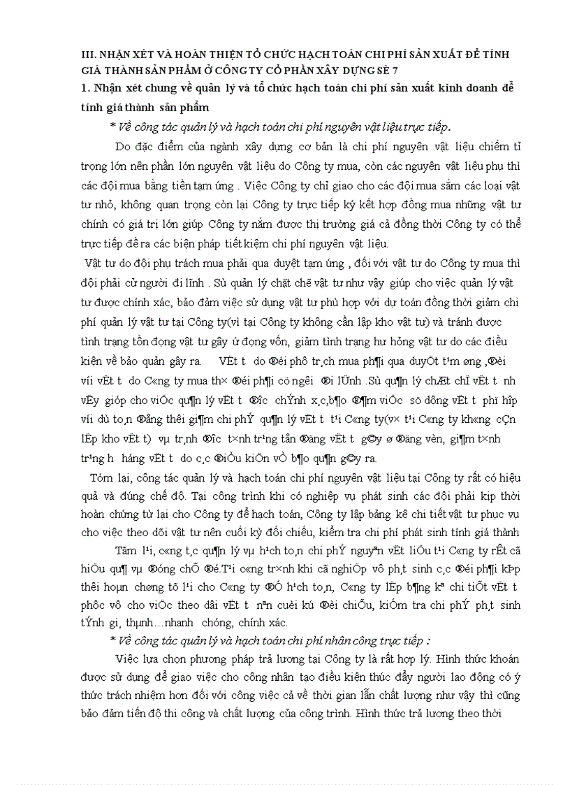 image for page Tổ chức hạch toán chi phí sản xuất kinh doanh để tính giá thành sản phẩm ở công ty cổ phần xây dựng số 7-Vinaconex7